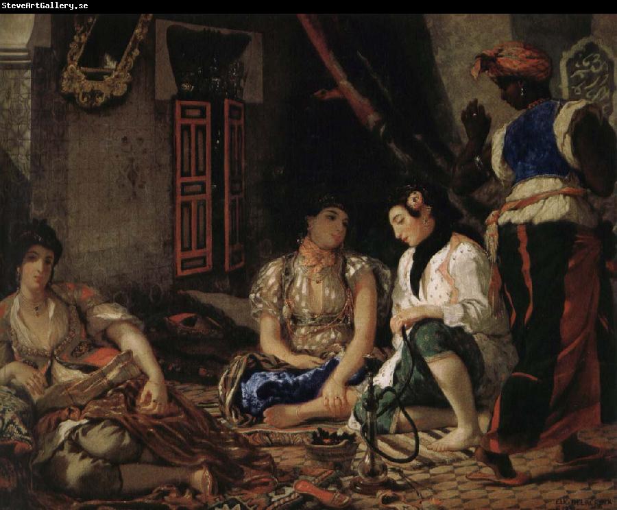 Eugene Delacroix Women of Algiers in the room